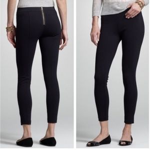 J.Crew Cropped Black Back Zip Pixie Pants D1365